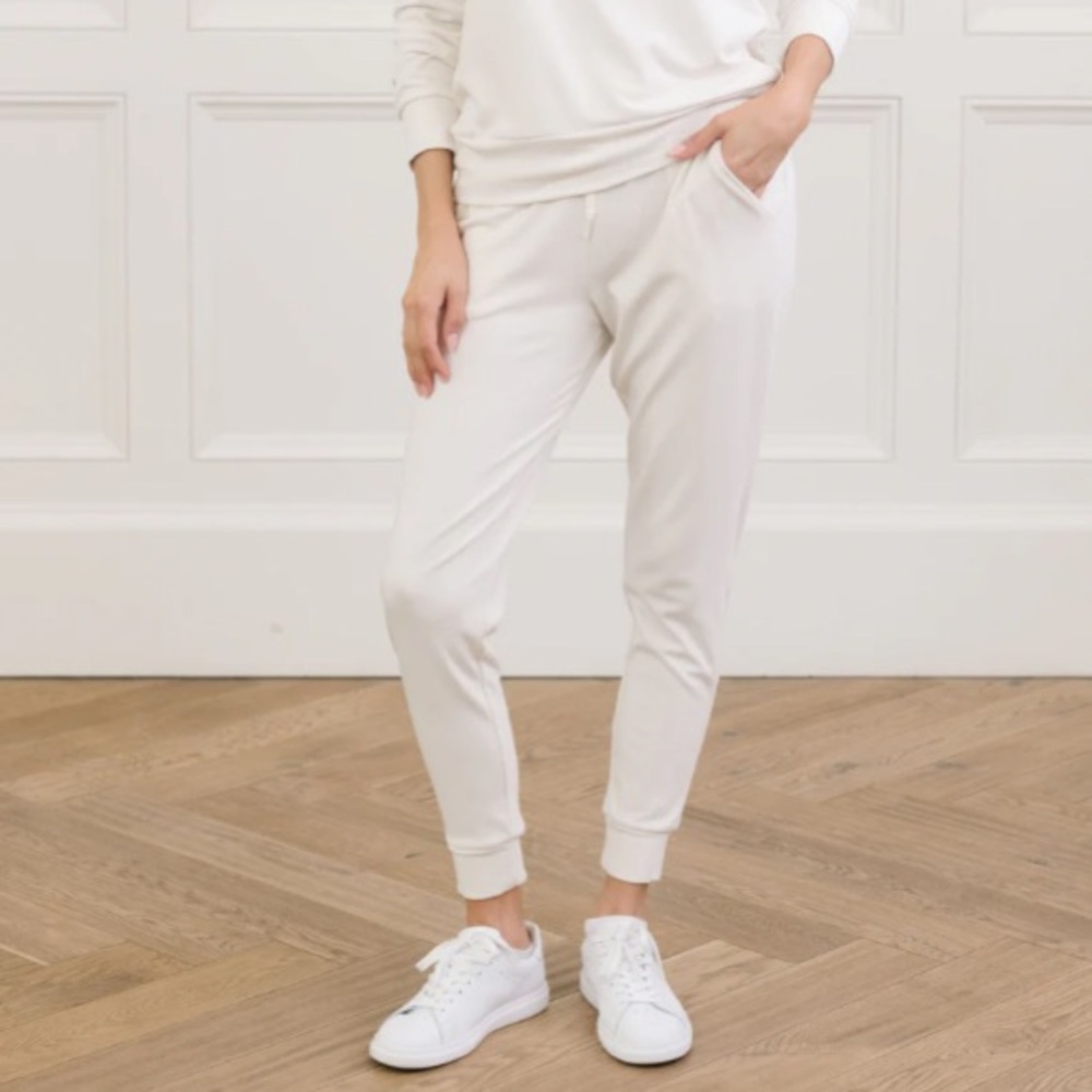 Cozy Earth Women's White Joggers